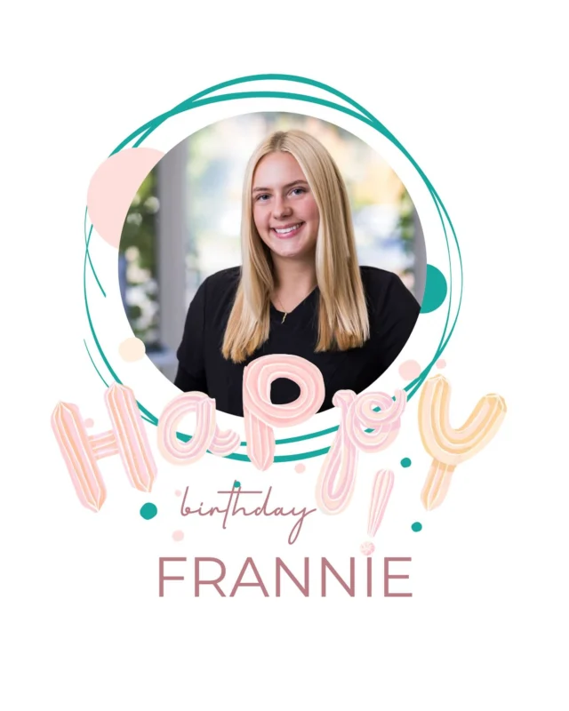 ✨ Happy Birthday to our Frannie queen! ✨ 
She brings the sweetest energy to our team,and has us laughing with her one–of-a-kind humor every day. 💖 we’re so lucky to have someone as kind, hardworking, and beautiful inside and out as you! 💫 Wishing you a day full of smiles, Alani drinks, and all the love you deserve. 💗 🎉 #teamstar #birthdayqueen #alanilover #CHT #chtortho